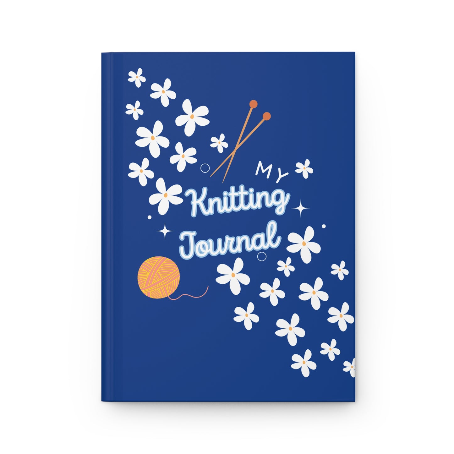 Knitting Journal Blue – Premium Notebook for Knitters Yarn Lovers & Crafters | Perfect Gift for Makers