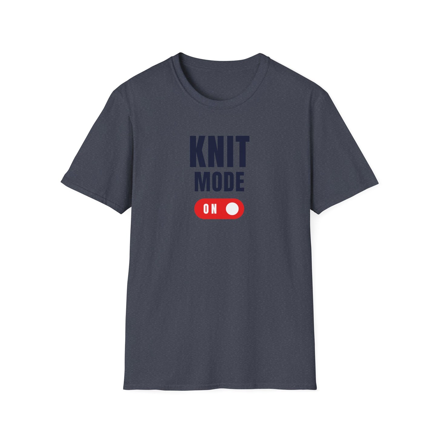Knit Mode On T-Shirt Funny Knitting Tee for Yarn Lovers Cozy Crafting Apparel Gift for Crafters