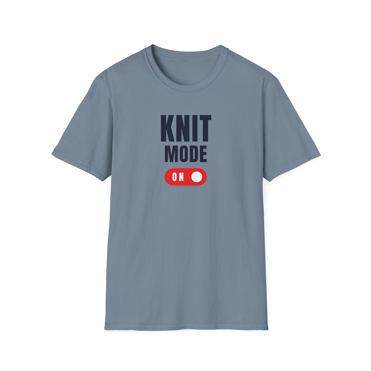 Knit Mode On T-Shirt Funny Knitting Tee for Yarn Lovers Cozy Crafting Apparel Gift for Crafters