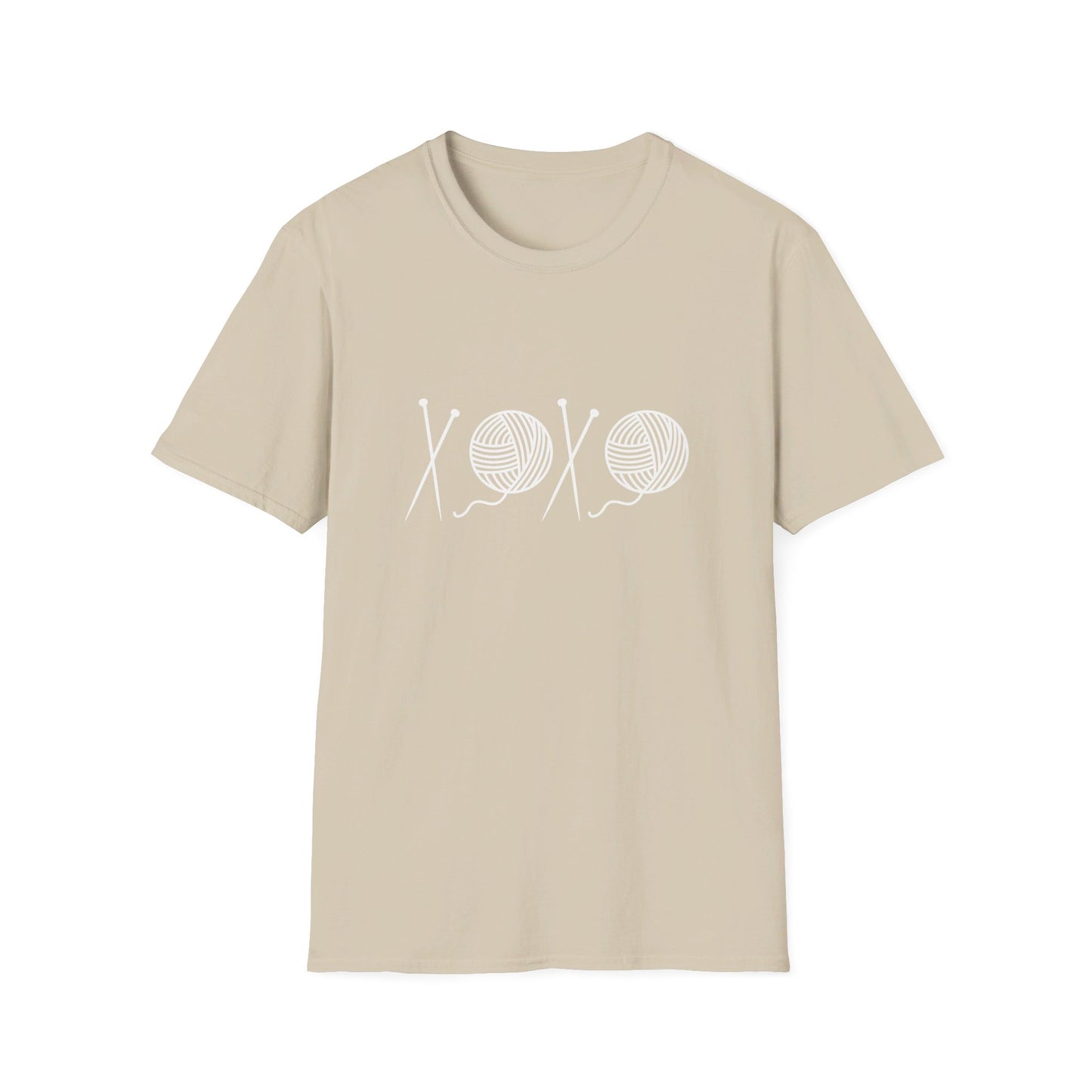 XOXO Knitting T‑Shirt Unisex 100% Cotton