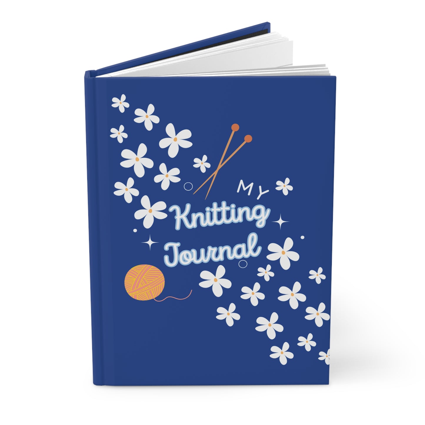 Knitting Journal Blue – Premium Notebook for Knitters Yarn Lovers & Crafters | Perfect Gift for Makers