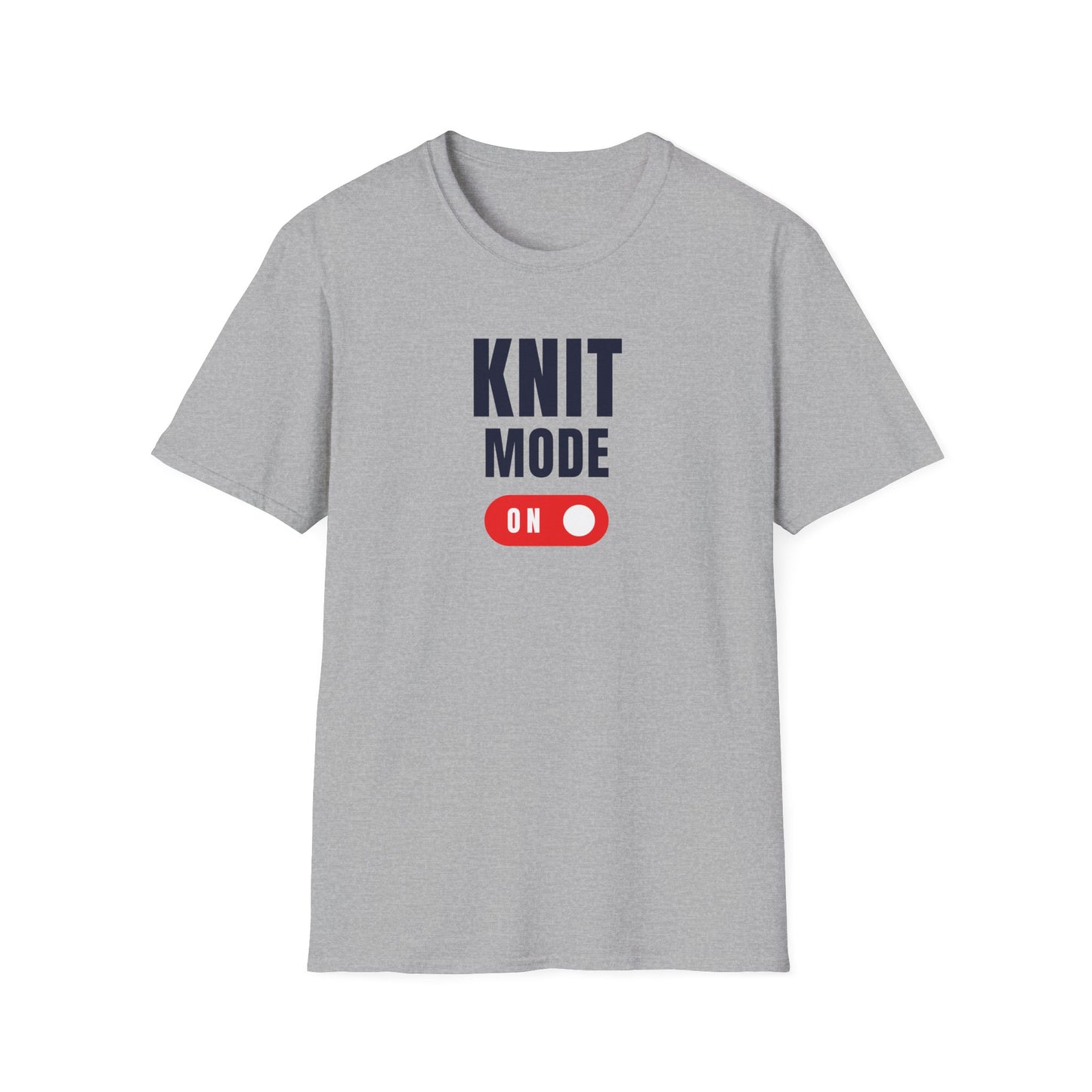 Knit Mode On T-Shirt Funny Knitting Tee for Yarn Lovers Cozy Crafting Apparel Gift for Crafters