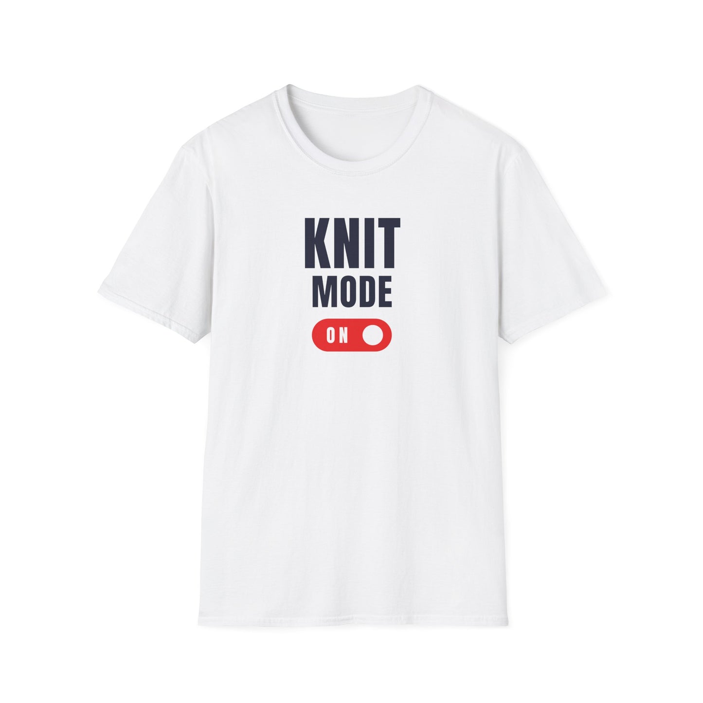 Knit Mode On T-Shirt Funny Knitting Tee for Yarn Lovers Cozy Crafting Apparel Gift for Crafters