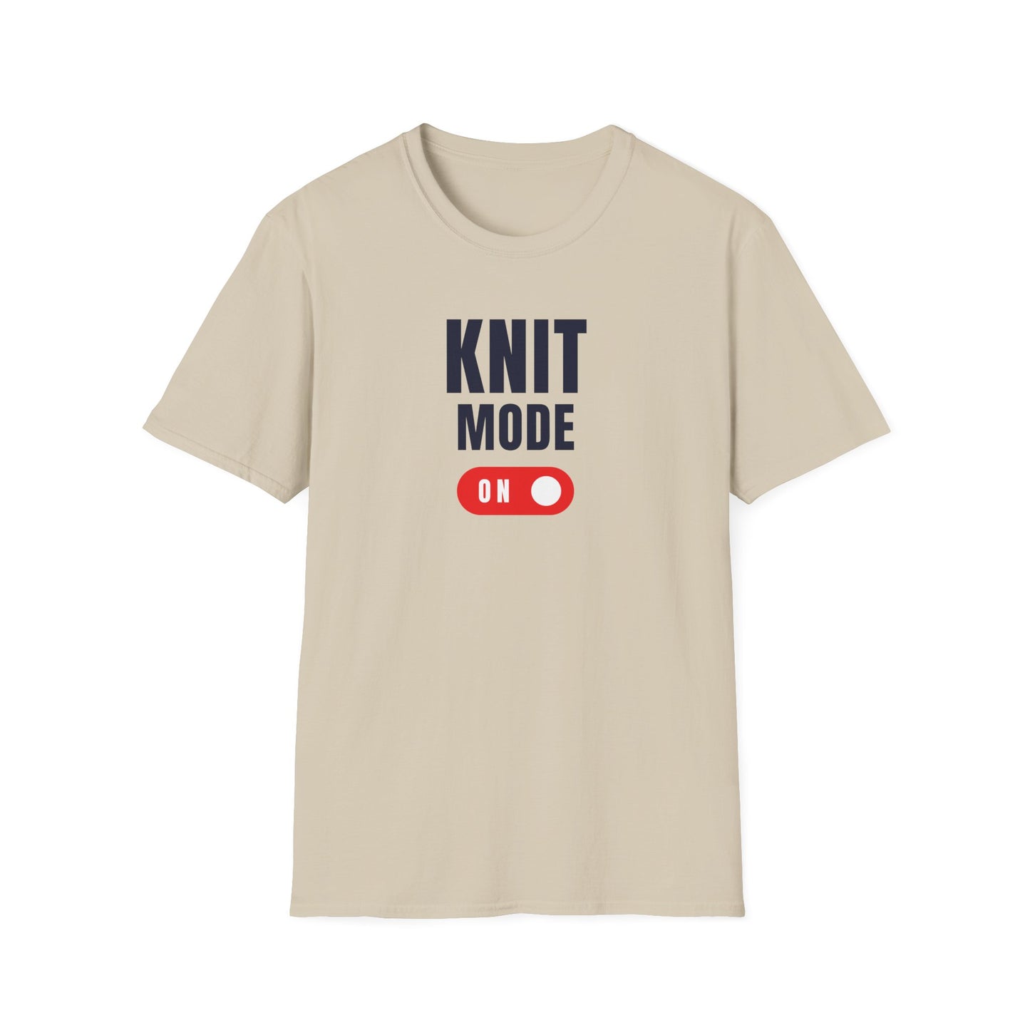 Knit Mode On T-Shirt Funny Knitting Tee for Yarn Lovers Cozy Crafting Apparel Gift for Crafters