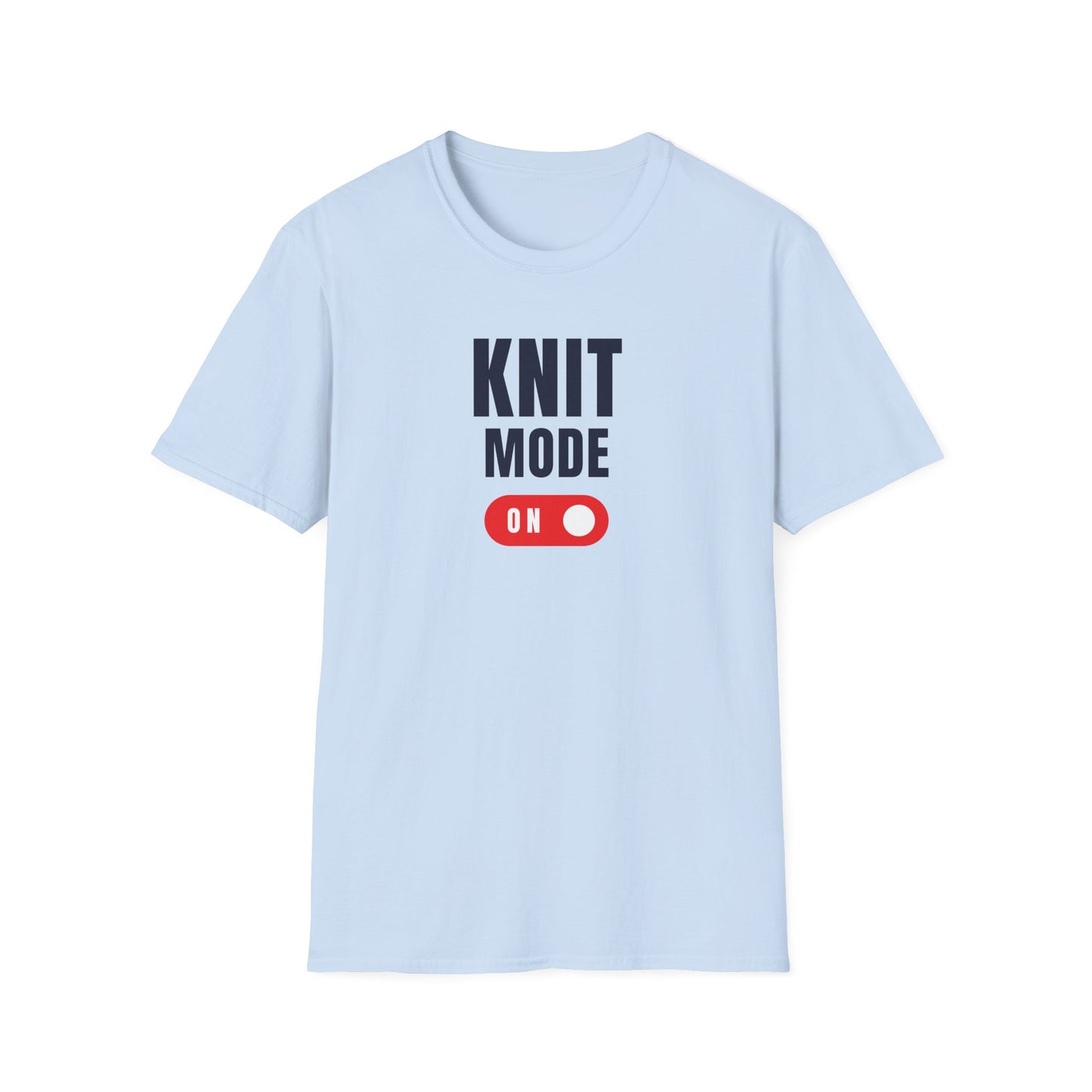 Knit Mode On T-Shirt Funny Knitting Tee for Yarn Lovers Cozy Crafting Apparel Gift for Crafters