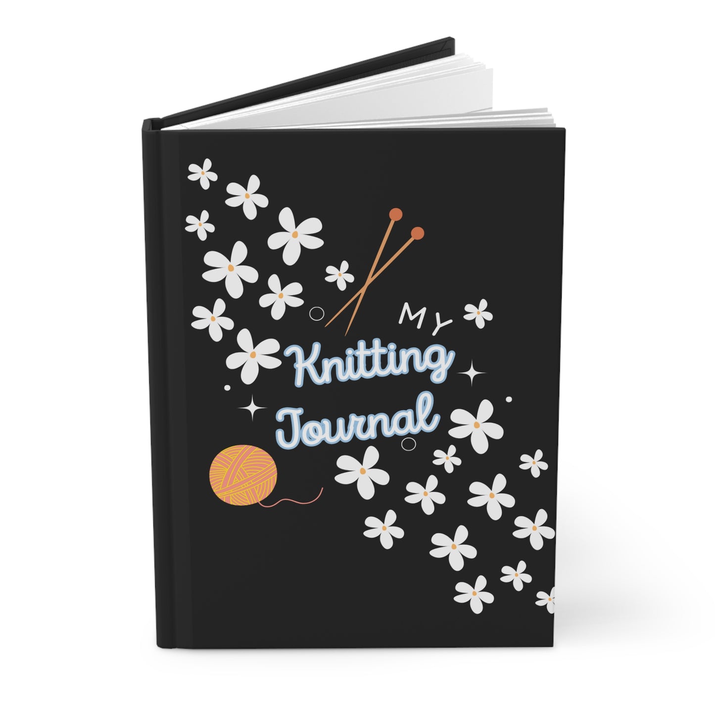 Knitting Journal – Floral Yarn Diary & Crochet Log | Creative Notebook & DIY Project Planner for Knitters