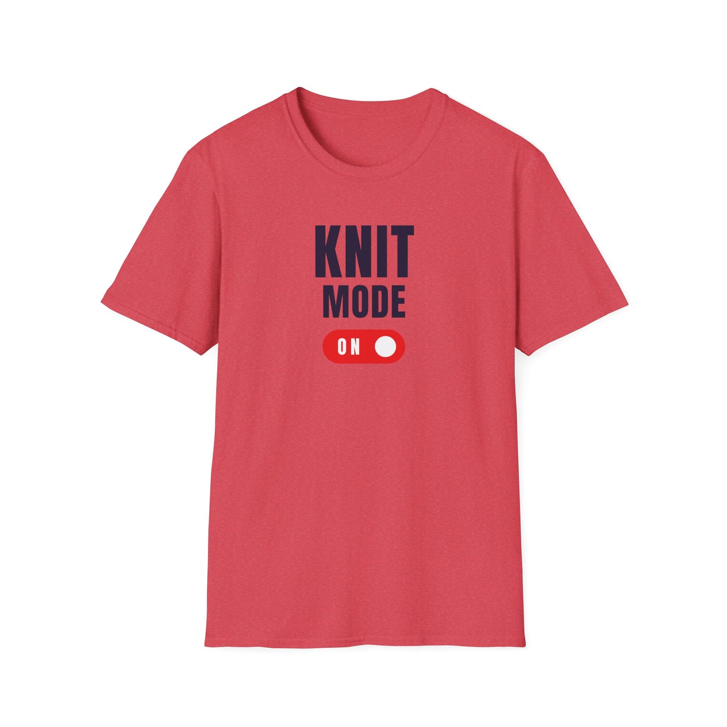 Knit Mode On T-Shirt Funny Knitting Tee for Yarn Lovers Cozy Crafting Apparel Gift for Crafters