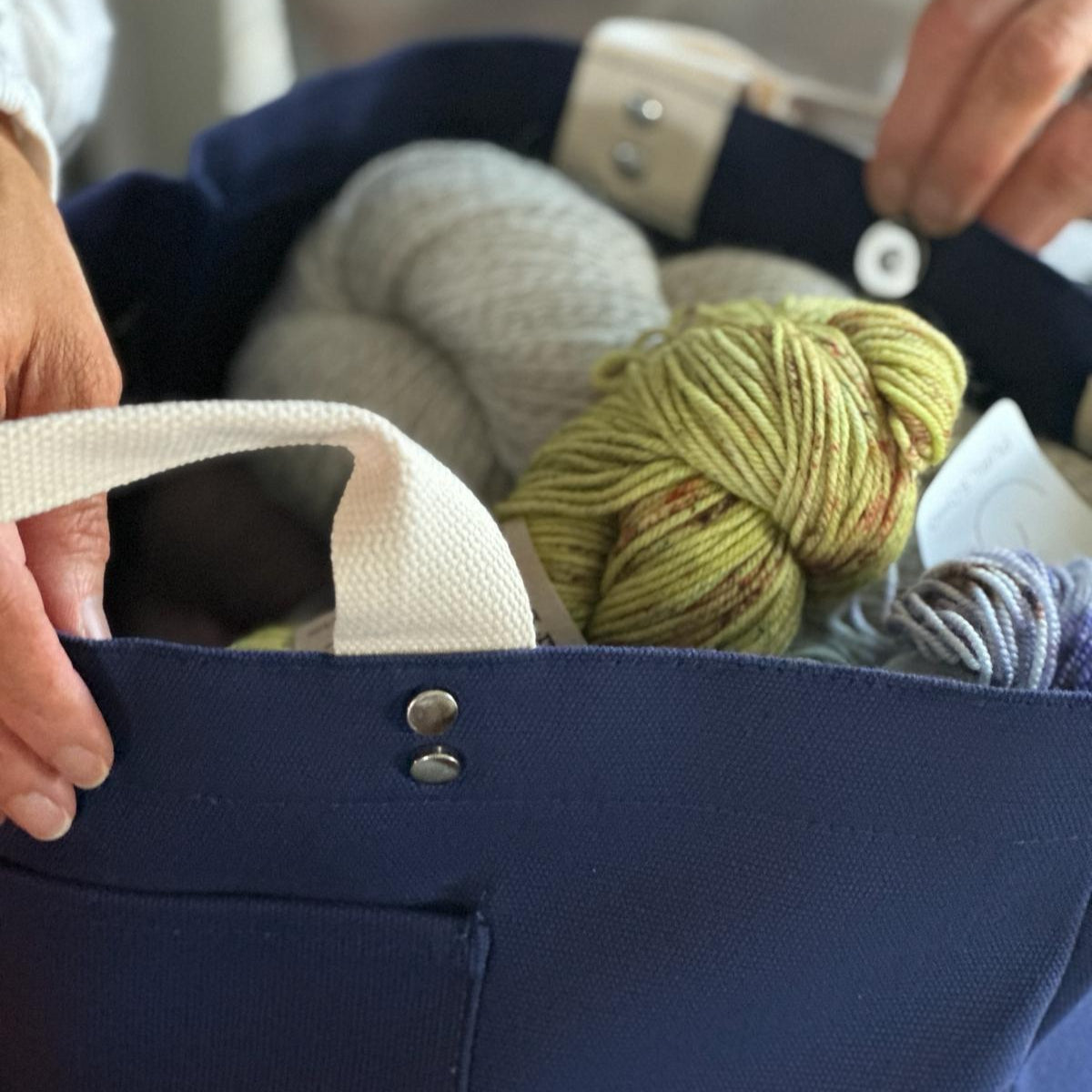 Project Bag Tote for Knitters Crocheters