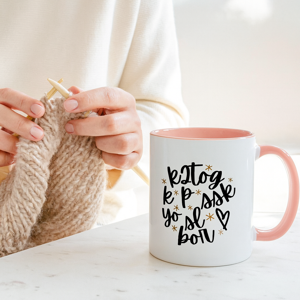 Knitting Enthusiast Mug Unique Ceramic Coffee Cup for Knitters Yarn Lovers & Crafters