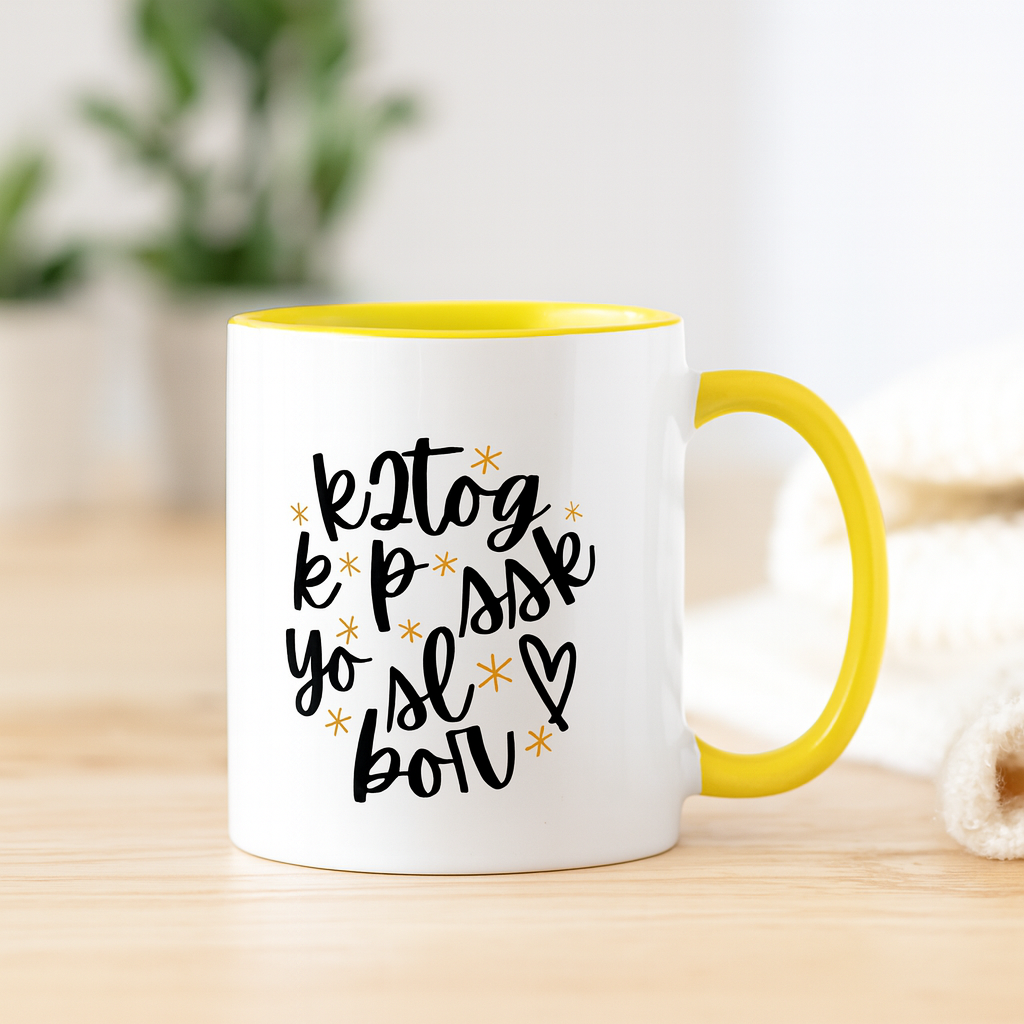 Knitting Enthusiast Mug Unique Ceramic Coffee Cup for Knitters Yarn Lovers & Crafters