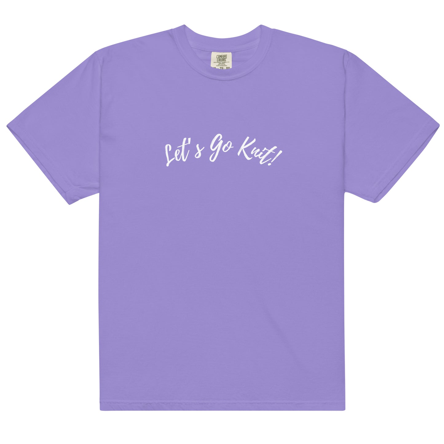 Let’s Go Knit Unisex T‑Shirt Organic Cotton Tee for Knitters