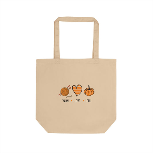 Eco-Friendly Organic Cotton Tote Bag For Crafters | Perfect Gift for Makers & Knitters