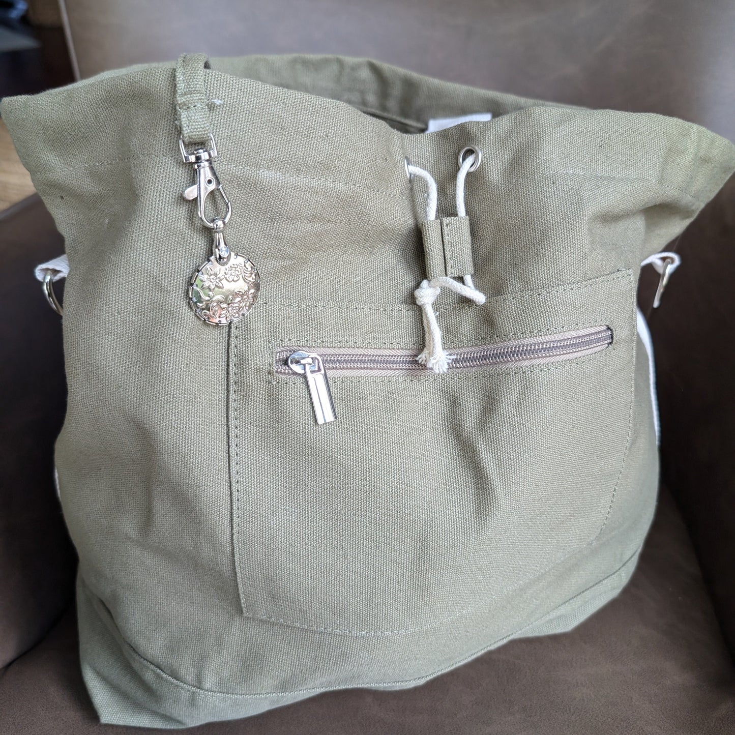 Crossbody Project Bag for Knitters Crocheters