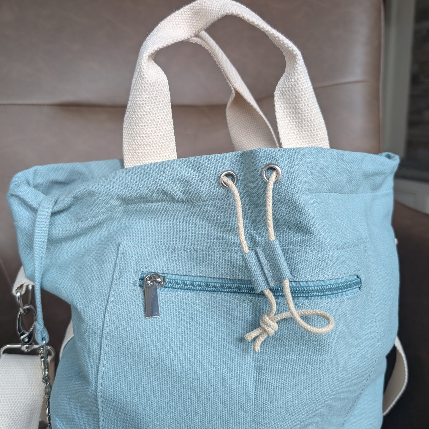 Crossbody Project Bag for Knitters Crocheters