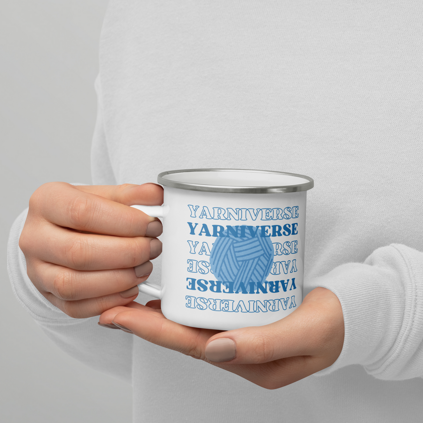 Yarniverse Coffee Enamel Mug