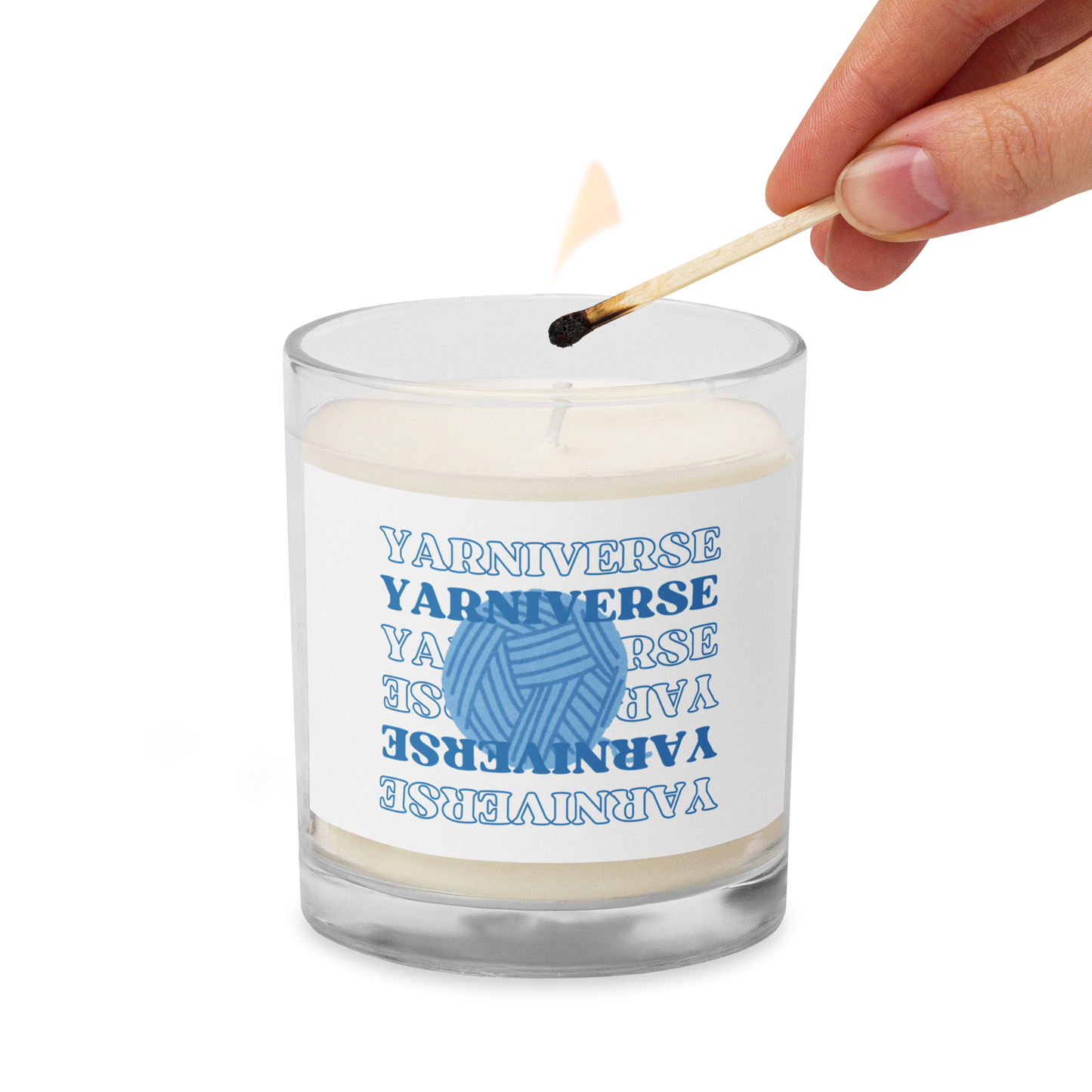 Soy Wax Unscented Jar Candle - Yarniverse