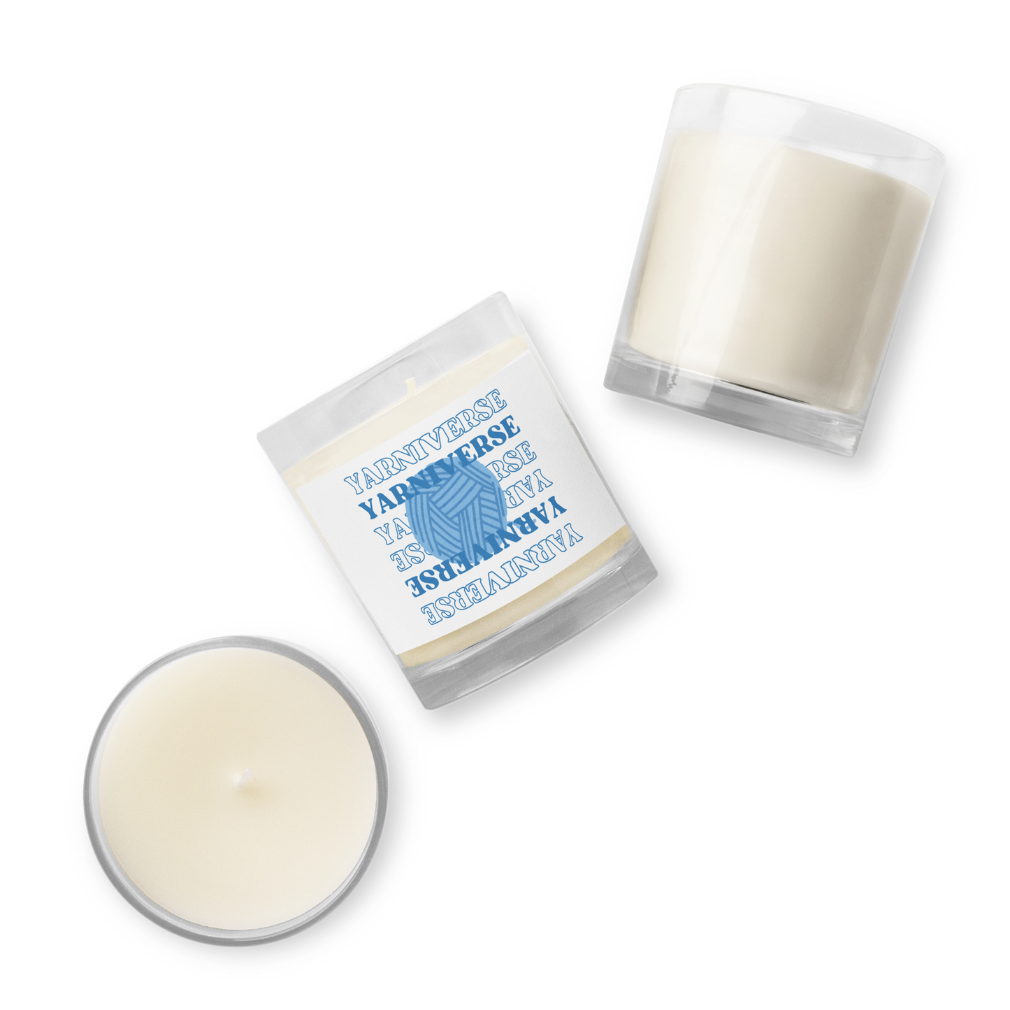 Soy Wax Unscented Jar Candle - Yarniverse