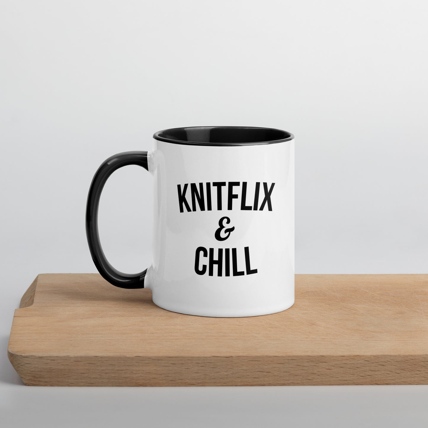 Knitflix and Chill Knitting Coffee Mug