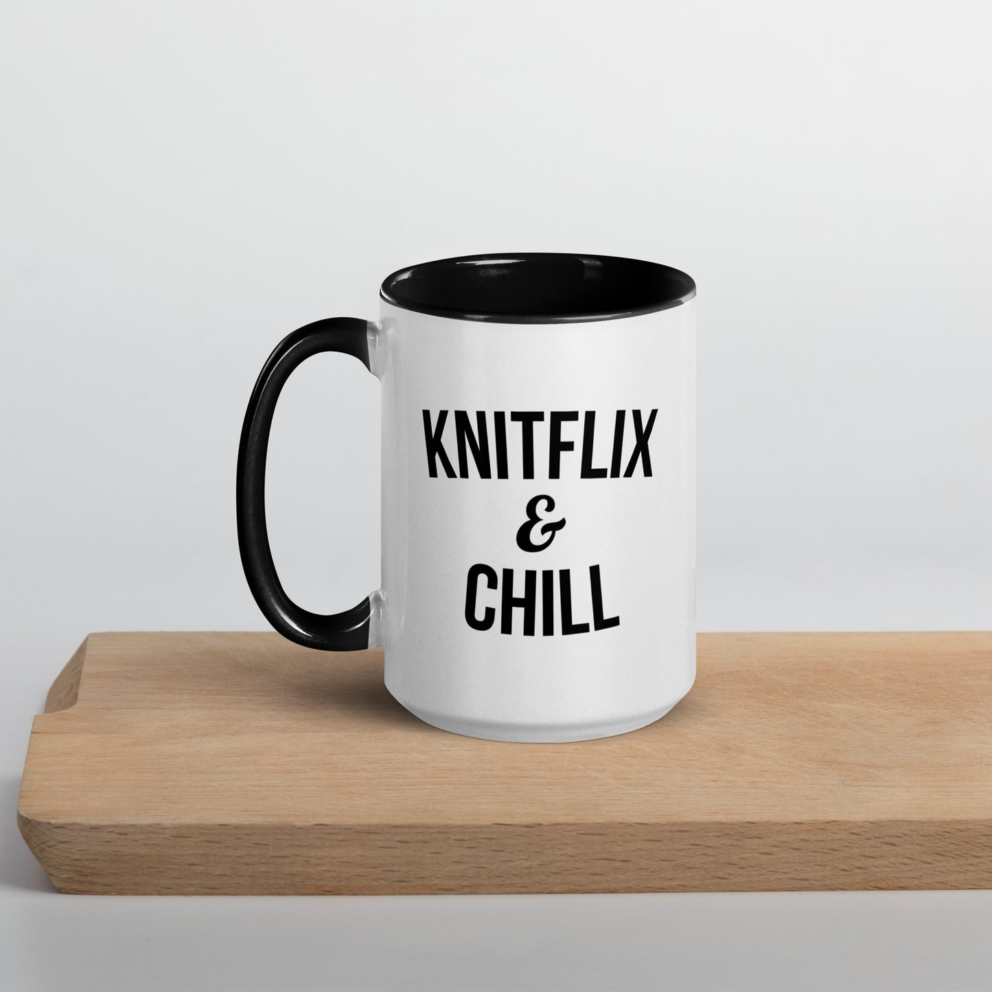 Knitflix and Chill Knitting Coffee Mug