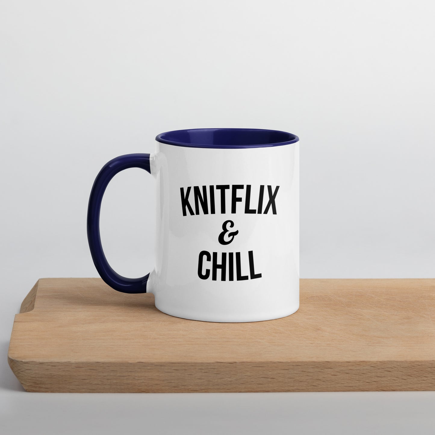 Knitflix and Chill Knitting Coffee Mug