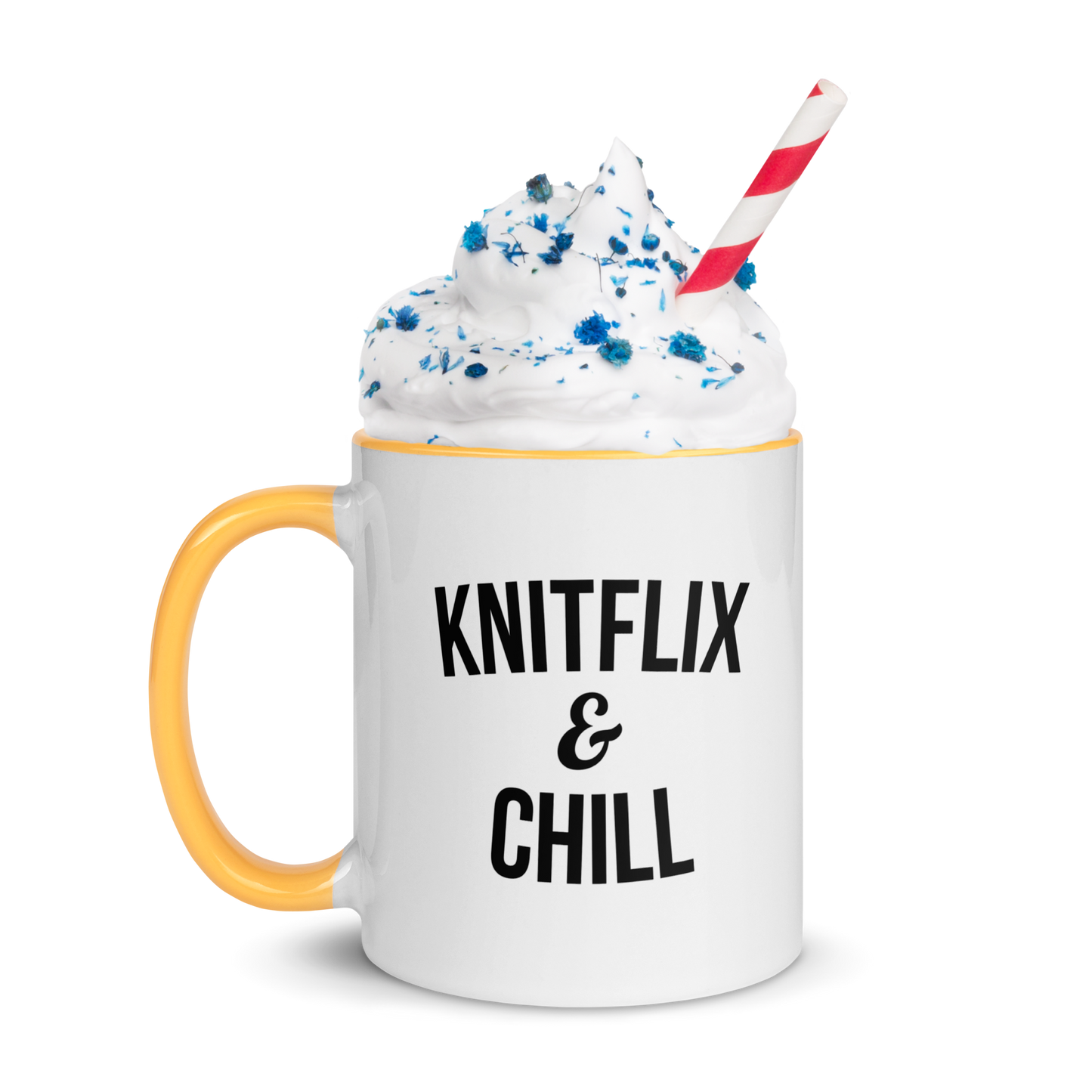 Knitflix and Chill Knitting Coffee Mug