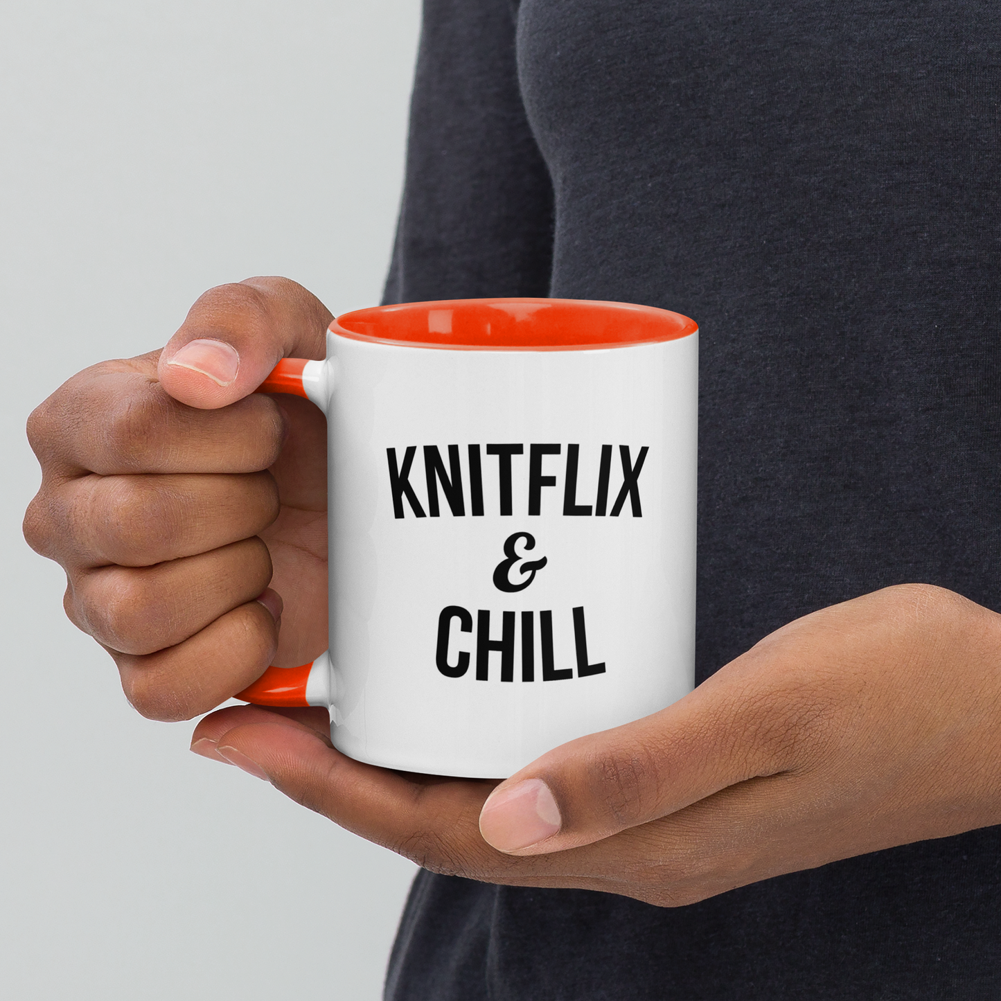 Knitflix and Chill Knitting Coffee Mug