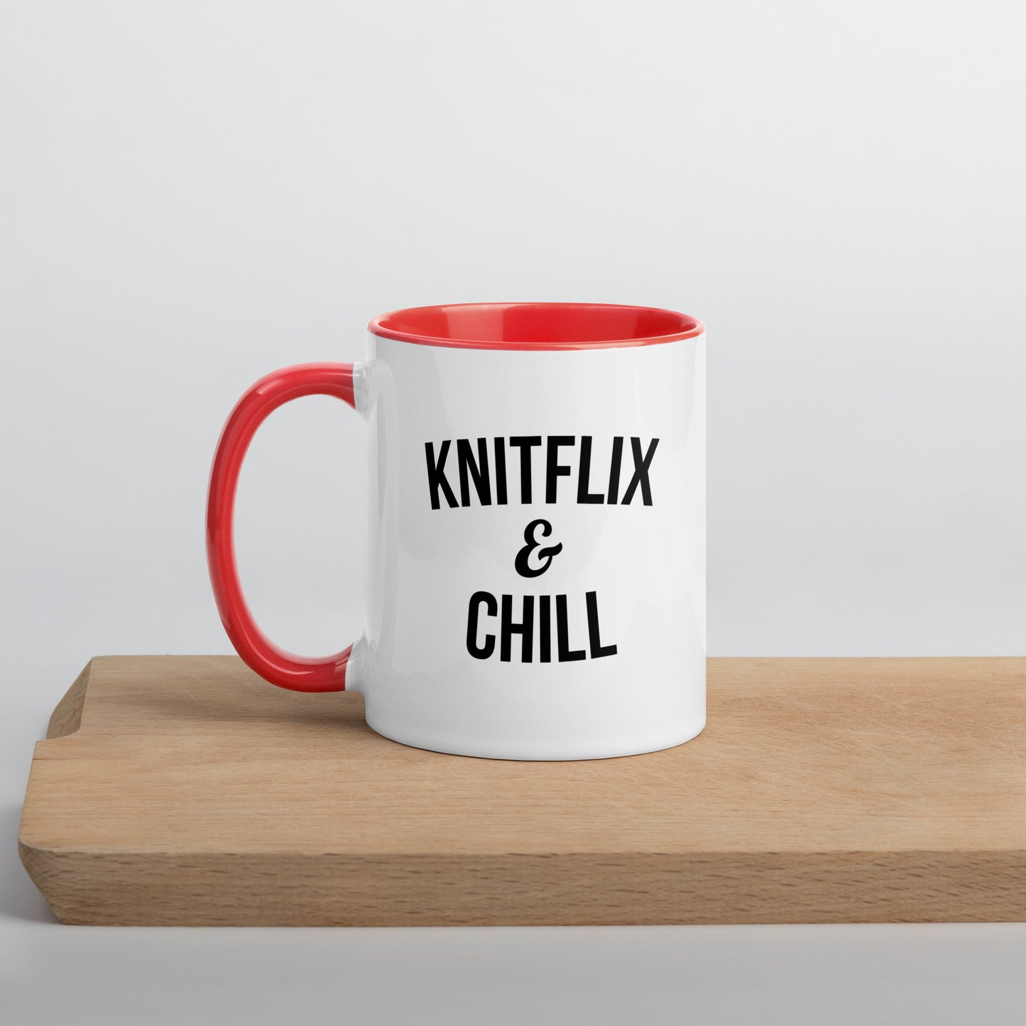 Knitflix and Chill Knitting Coffee Mug