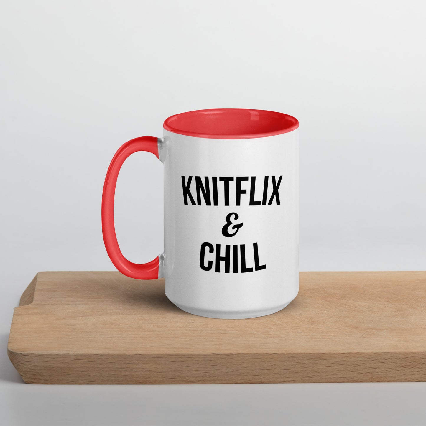 Knitflix and Chill Knitting Coffee Mug