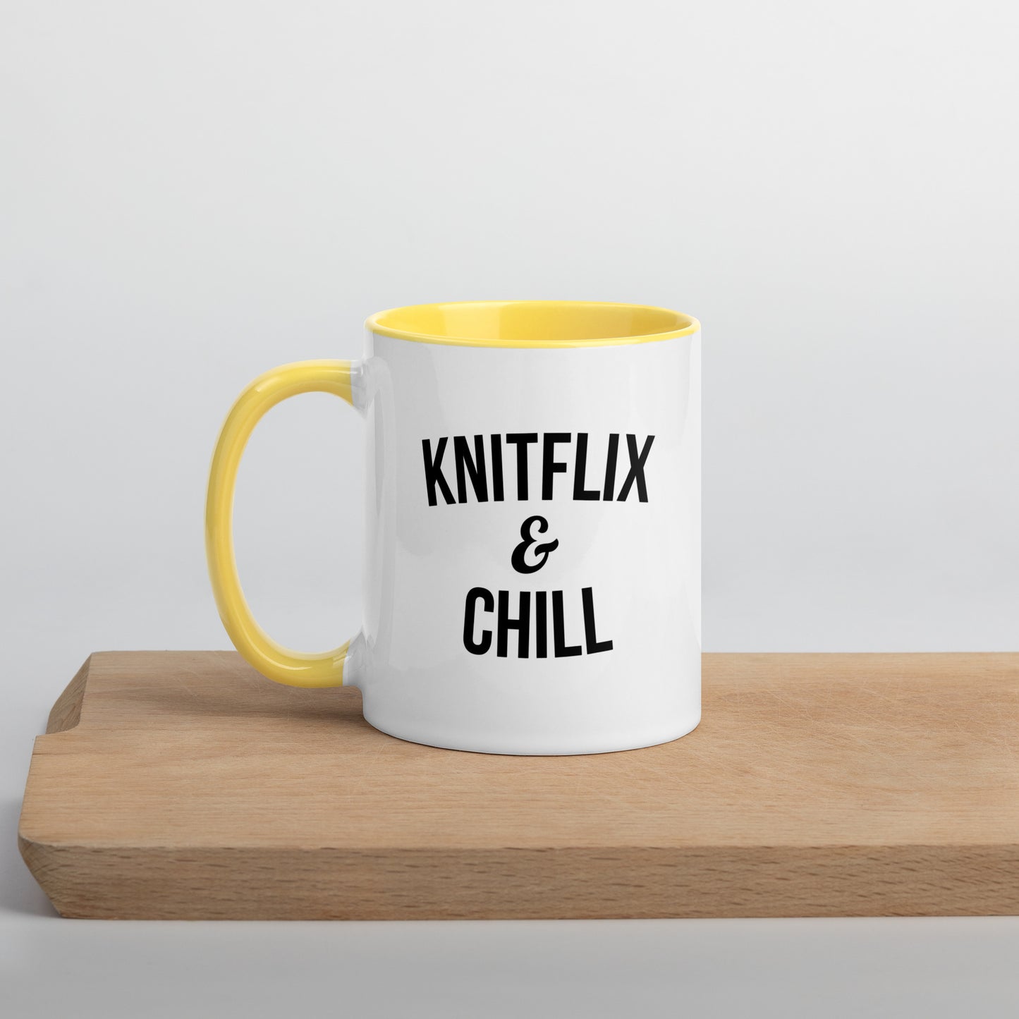 Knitflix and Chill Knitting Coffee Mug