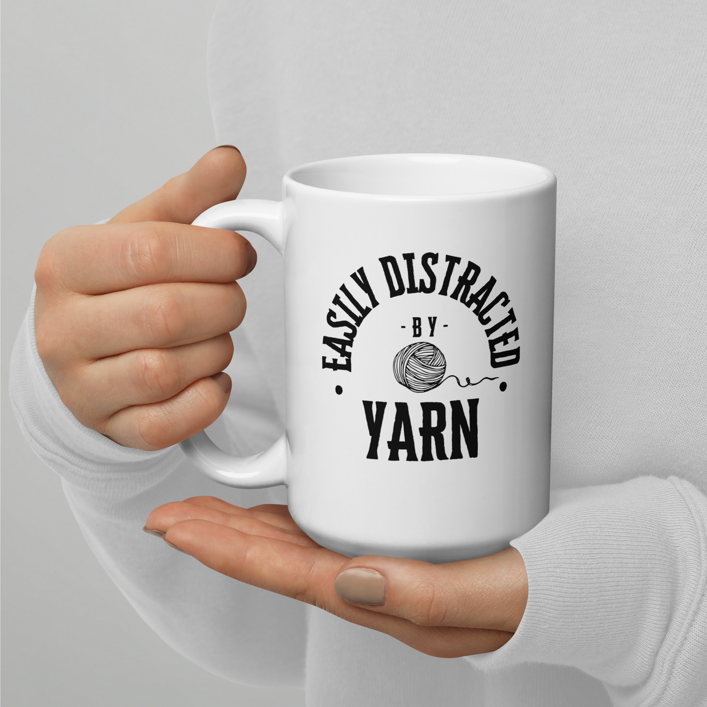 Distracted by Yarn Coffee Mug